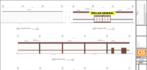 Blue print for Dollar General 2137 Seneca Street