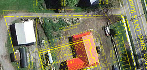 Blue print of Dollar General Corfu