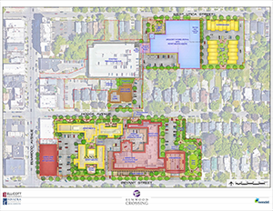 Map of construction site around 200 bryant street buffalo
