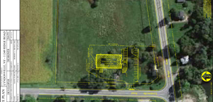 Blue print of Dollar General Medina